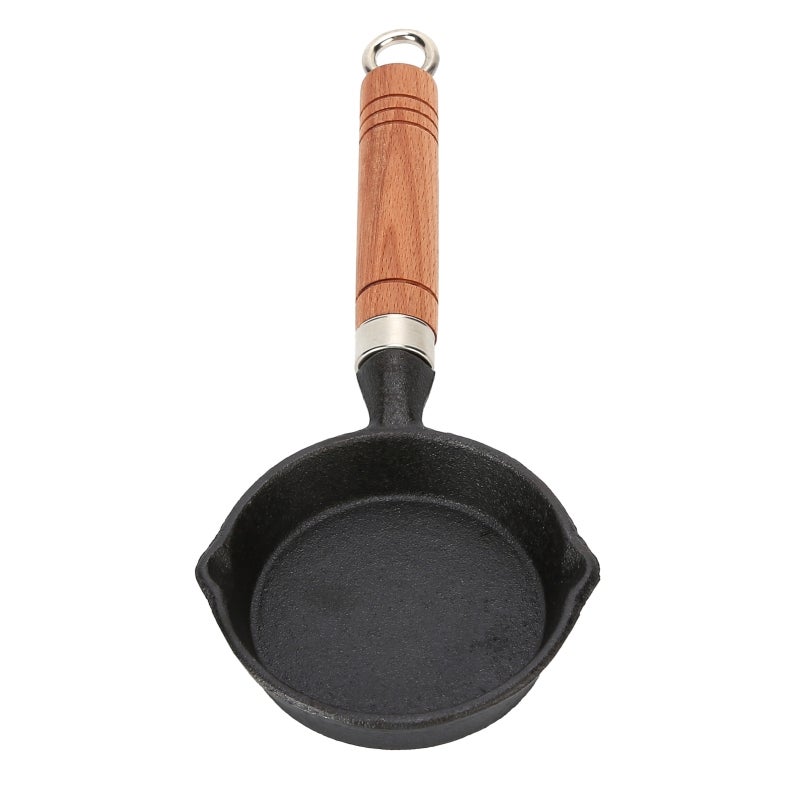 Nonstick Egg Pan: Cast Iron Construction - Durable & Long-Lasting Omelette Pan for Home Kitchen, Stovetop, Induction & Outdoor Cooking - Image 5
