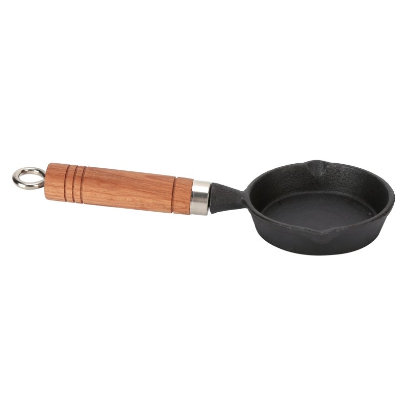 Nonstick Egg Pan: Cast Iron Construction - Durable & Long-Lasting Omelette Pan for Home Kitchen, Stovetop, Induction & Outdoor Cooking - Image 3