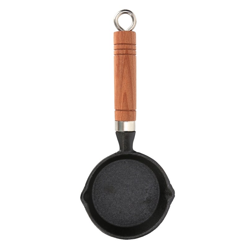 Nonstick Egg Pan: Cast Iron Construction - Durable & Long-Lasting Omelette Pan for Home Kitchen, Stovetop, Induction & Outdoor Cooking - Image 1