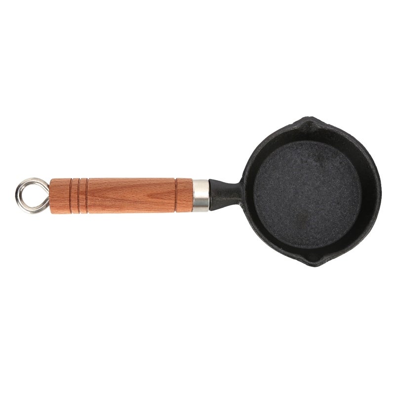 Nonstick Egg Pan: Cast Iron Construction - Durable & Long-Lasting Omelette Pan for Home Kitchen, Stovetop, Induction & Outdoor Cooking - Image 2