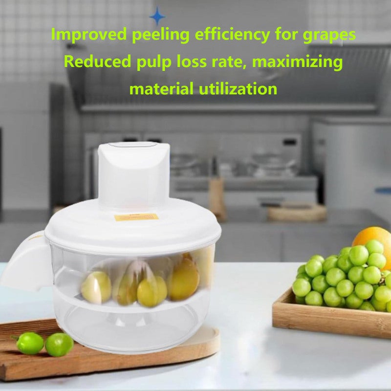 Electric Grape Peeler 200mm Stainless Steel Blade 50W Brushless Motor Efficient Peeling - Precise Waste-reducing Peeling Automatic Fruit Peeler for Home Commercial Camping Gatherings - Image 3