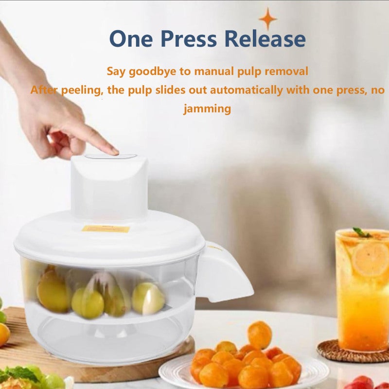 Electric Grape Peeler 200mm Stainless Steel Blade 50W Brushless Motor Efficient Peeling - Precise Waste-reducing Peeling Automatic Fruit Peeler for Home Commercial Camping Gatherings - Image 5