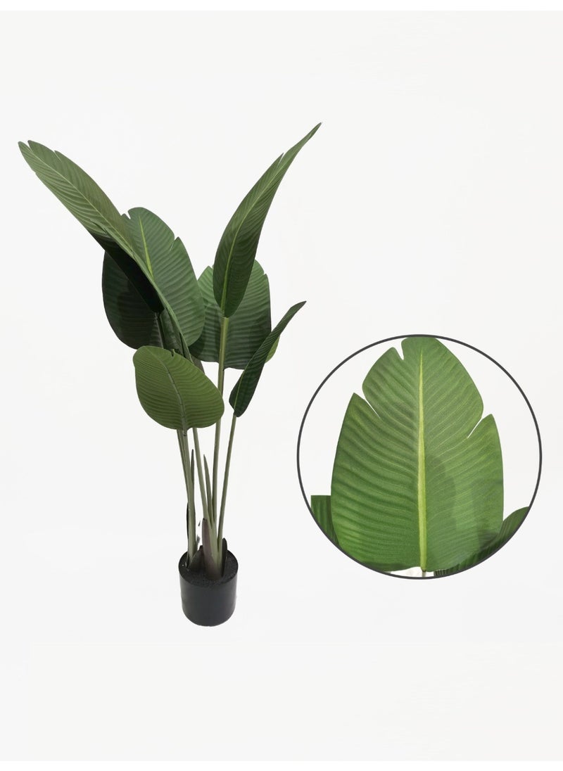 Generic 160cm tall artificial banana tree adds a soft and elegant tropical touch to any indoor space.  - Image 1