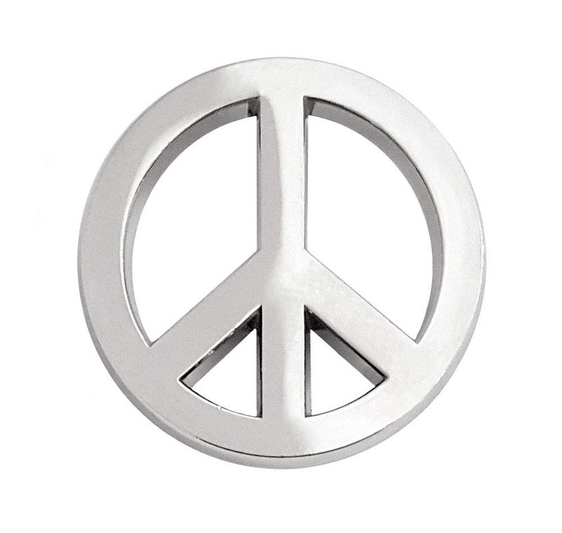 Pinsanity Peace Symbol Lapel Pin - Image 1