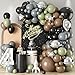 Sowide Green Gray Balloon Arch KitSage Green Gray Brown Metallic Silver Balloons with Star Foil Balloon for Boy Birthday Party Decorations Baby Shower Graduation Party Supplies - Image 3