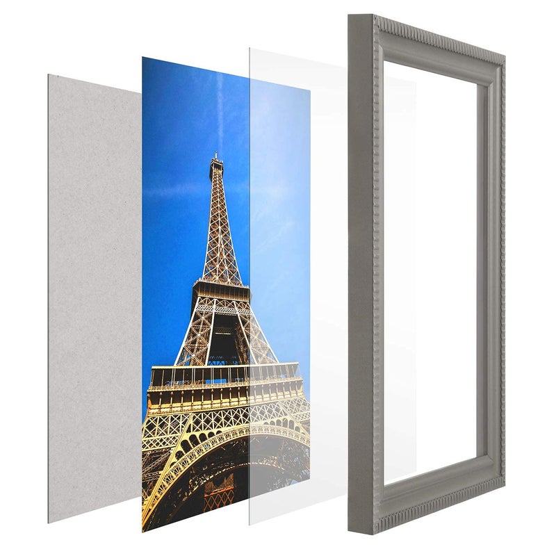 ميفلين Mifflin-USA Picture Frame Frame Prape Glass Presenting (4 × 6 بوصة بلورية واضحة 3 حزمة) - Image 3