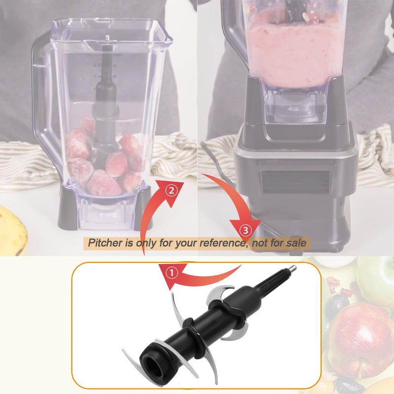 WARDFYT Blender 6-Blade Replacement Compatible with Ninja 72 oz Pitcher, Replacement 6-Stacked Blade for the Ninja Professional Blender BL610 BL740 BL660 BL663 BL710WM CO610B CT610, Stainess Steel - Image 5