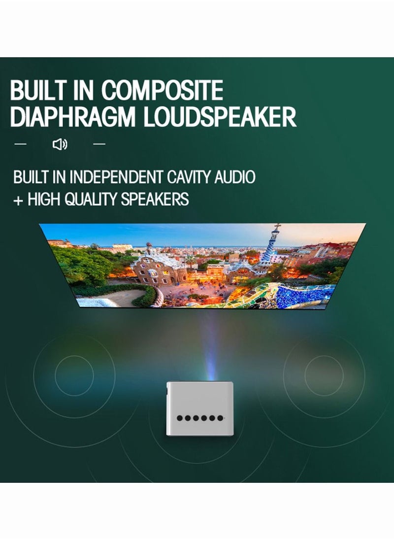 Flash Hawk - Multifunction Mini LED Projector with Remote Control YT500 Black - Image 1