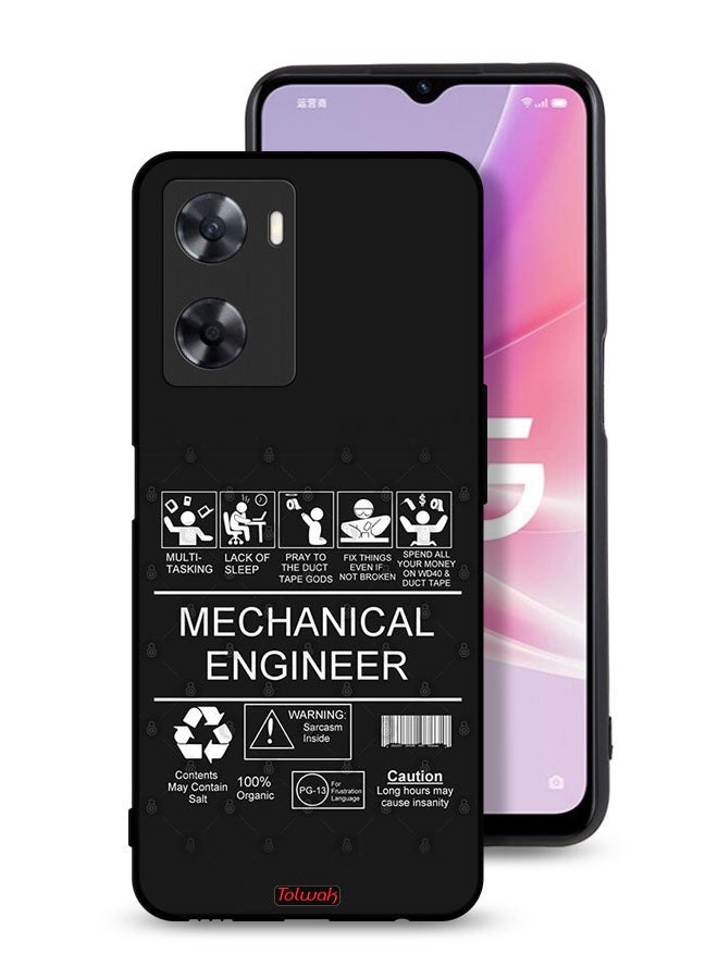 Tolwak Oppo A77s Protective Case Cover Mechanical Engineer Sticker - Image 1