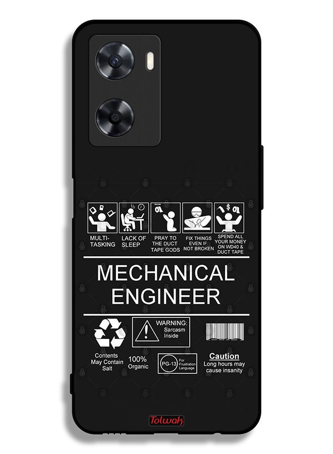 Tolwak Oppo A77s Protective Case Cover Mechanical Engineer Sticker - Image 2