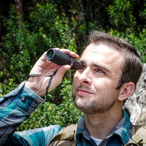 Barska 10x25 Blackhawk Waterproof Monocular – Compact, Fogproof, Multi-Coated Optics, Slip-Resistant Grip, Ideal for Birding, Hiking, Sports, Concerts & Outdoor Use - Image 5
