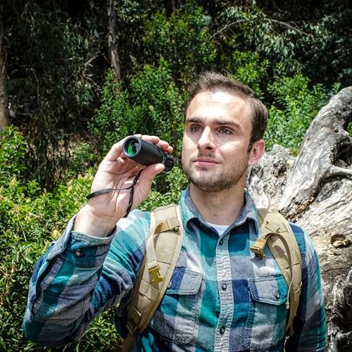 Barska 10x25 Blackhawk Waterproof Monocular – Compact, Fogproof, Multi-Coated Optics, Slip-Resistant Grip, Ideal for Birding, Hiking, Sports, Concerts & Outdoor Use - Image 4