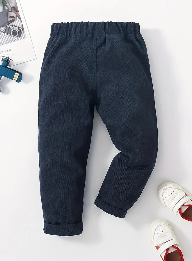 Take Two Take Two Boys Navy Solid Corduroy Pants