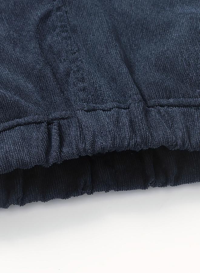 Take Two Boys Navy Solid Corduroy Pants - Image 4