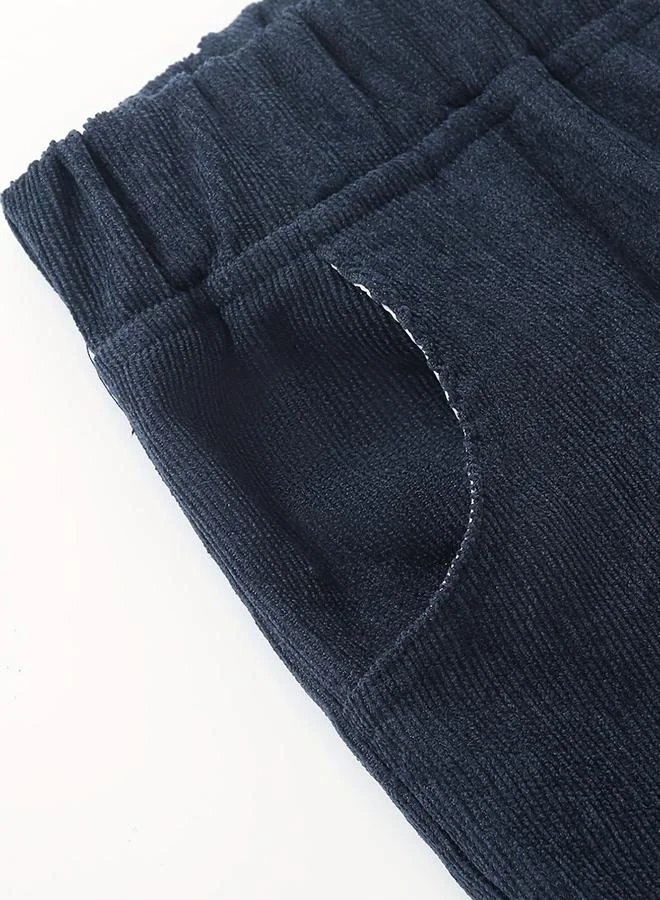 تايك تو بنطال سادة بتفاصيل بارزة الملمس