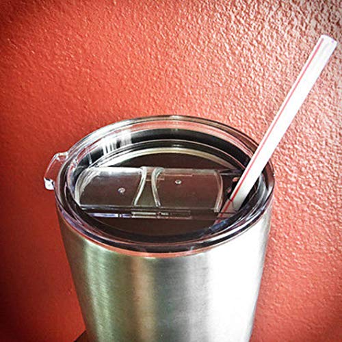 CCGGAD Tumbler Lid Compatible for 20 Oz Yeti and More Cooler Cup, Splash Proof Open - Close Slide Lid, Straw Friendly - Image 5