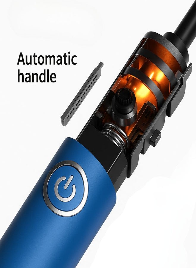 Marmik 3 Fold Auto Open Close Travel Umbrella with Reflective Stripe, Umbrella for Men & Women, Windproof Waterproof Folding Umbrella with 10 Reinforced Ribs, Compact Large Size (Blue) - Image 5