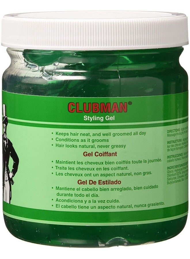 Clubman Lubman Style Gel Men'S 16Oz Jar (6 Pack) - Image 4