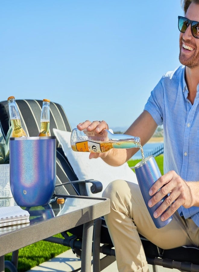Snowfox Plus - Insulated Ice Bucket with Lid/Scoop, Premium Vacuum Insulated Stainless Steel Ice Buckets for Parties, Ice Box, Home Bar Accessories, Parties Supplies, Bar Decor, 3L, Shimmer Gold - Image 5