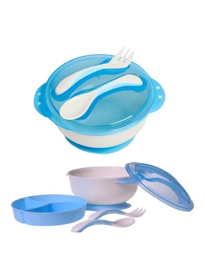 ONLY Baby Silicone Suction Feeding Bowl Set with Spoon and Fork - Image 3