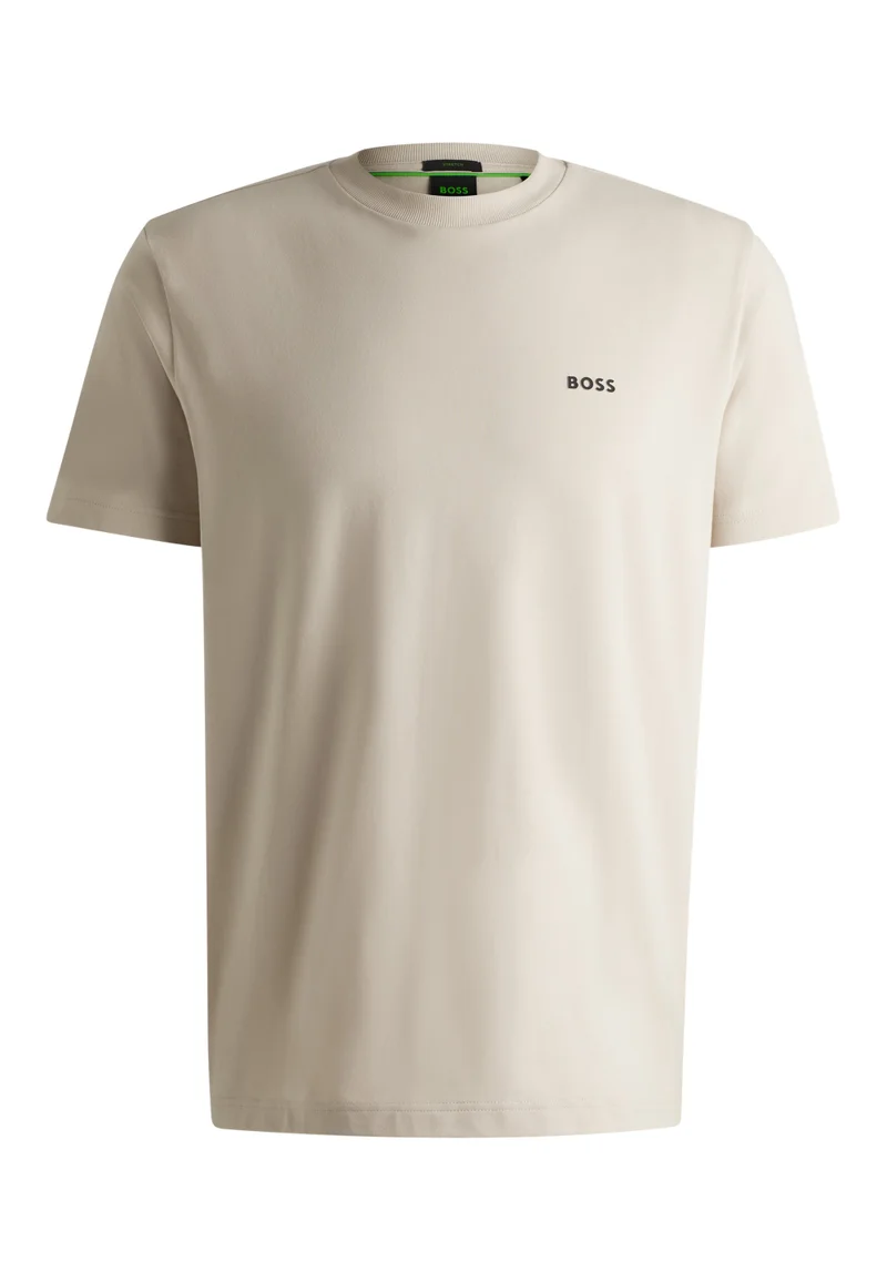 بوس Stretch-cotton T-shirt with logo detail