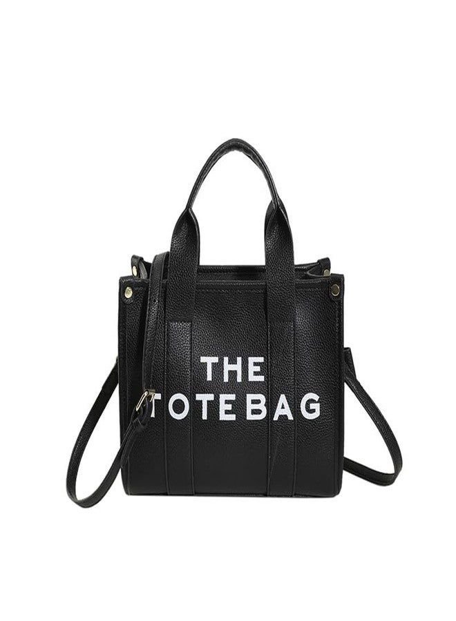 Mastyle® Pu Leather Square Shape Handbag | Zipper - Color: Black - Image 1