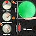 HI-BOOM Hiboom 1 Pcs Glow in The Dark Kickballs Dodgeballs Light up Playground Bouncy Balls with Pump for Adults Playground Backyard Outdoor Glow in The Dark Activities 10 Inch - Image 4