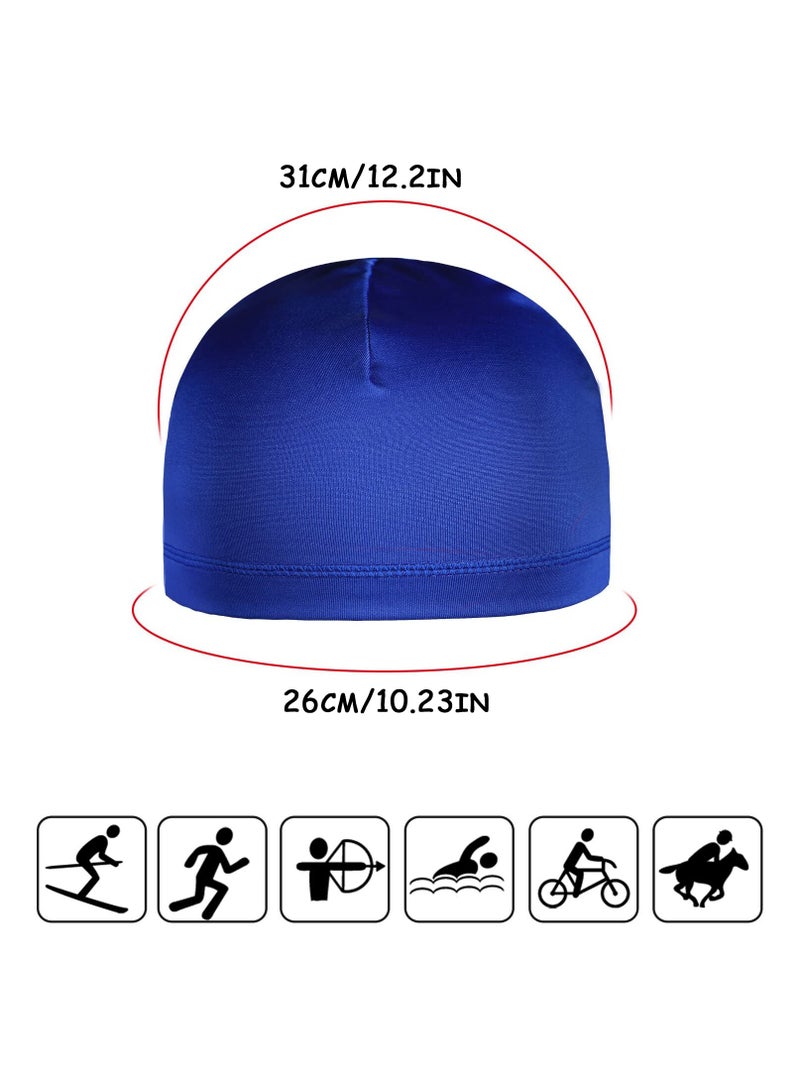 KASTWAVE 6 Pieces Skull Caps Helmet Liner Sweat Wicking Cap Running Hats Cycling Skull Caps for Men Women  - Image 2