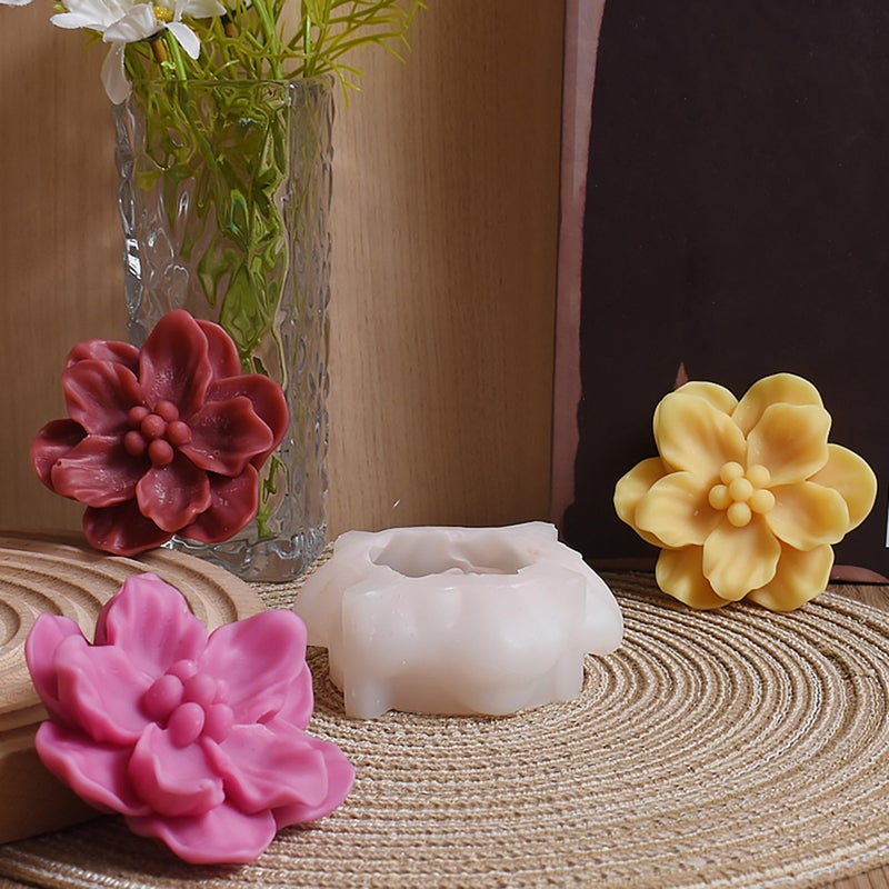 ESEDAGE Camellia Flower Succulent Candle Mold Resin Casting Silicone Molds for Home Decor & Candle Making Wave Spiral Mold - Image 5