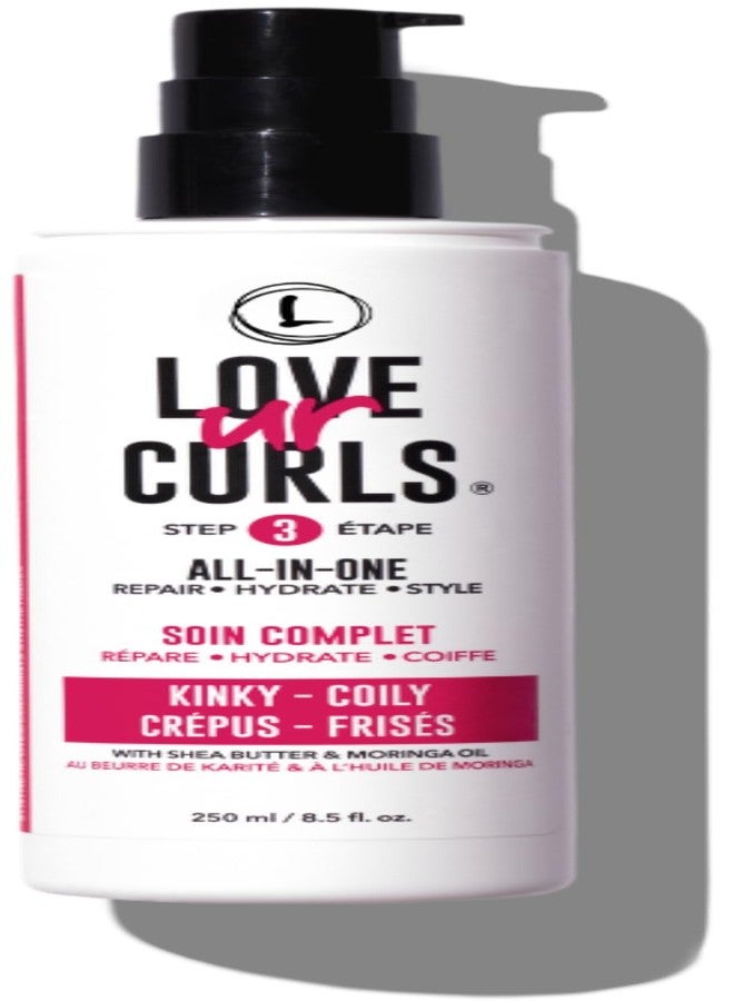 Love Ur Curls - Kinky Coily All in One Curl Cream Styler, Curling Cream for Curly Hair, Repair, Define, Hydrate & Style with Shea Butter, 250mL - Image 1