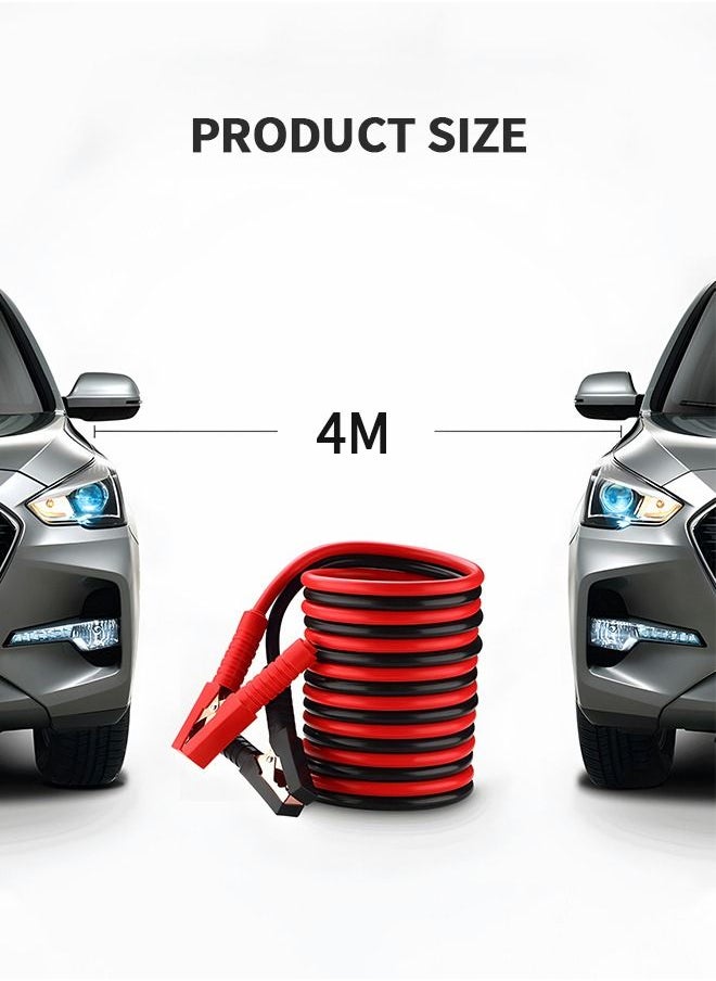 GROIC - Jumper Cables for Car Battery,Auto Heavy Duty Jumper Cables 2000AMP,Heavy Duty Automotive Booster Cables for Jump Starting Dead or Weak Batteries with Safety Gloves - Image 1