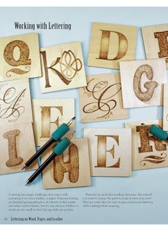 Lettering on Wood, Paper, and Leather: A Pyrography Workbook  - Image 1