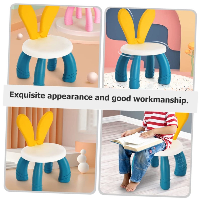 Non Skid Plastic Rabbit Ears Toddler Stool Bench Footrest For Boys And Girls - Image 4
