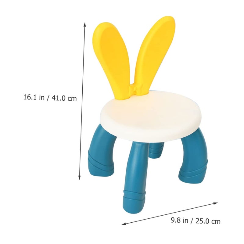 Non Skid Plastic Rabbit Ears Toddler Stool Bench Footrest For Boys And Girls - Image 3