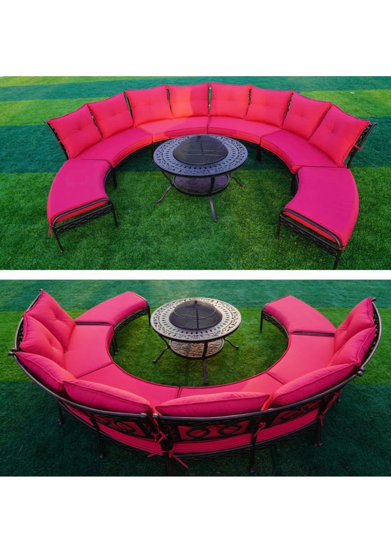 Schondor Furniture Puff | Semi Round | Outdoor Furniture | Made in Aluminum Cast | Patio | Garden | Backyard  - Image 3