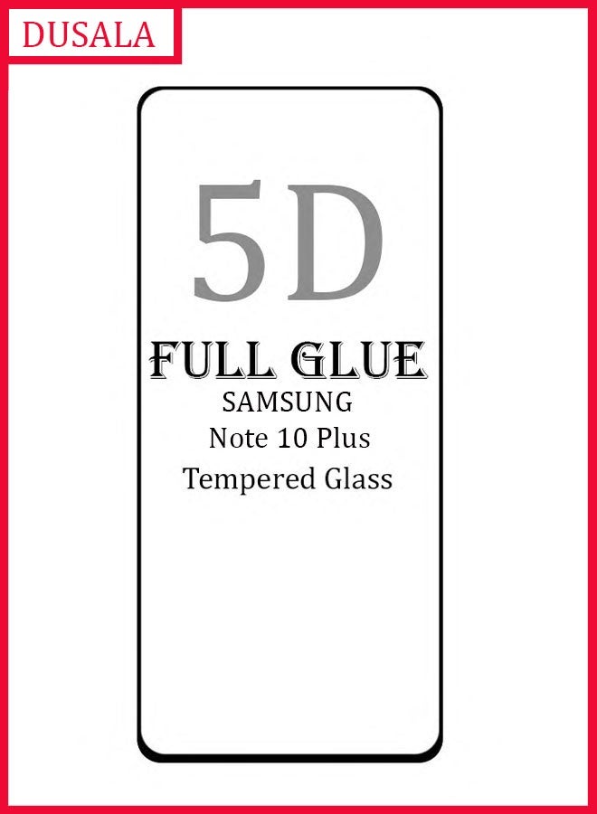 دوسالا واقي شاشة من الزجاج المقوى لهاتف Samsung Galaxy Note 10 Plus، واقي شاشة من الحافة إلى الحافة مع غراء كامل لهاتف Samsung Galaxy Note 10 Plus - Image 1