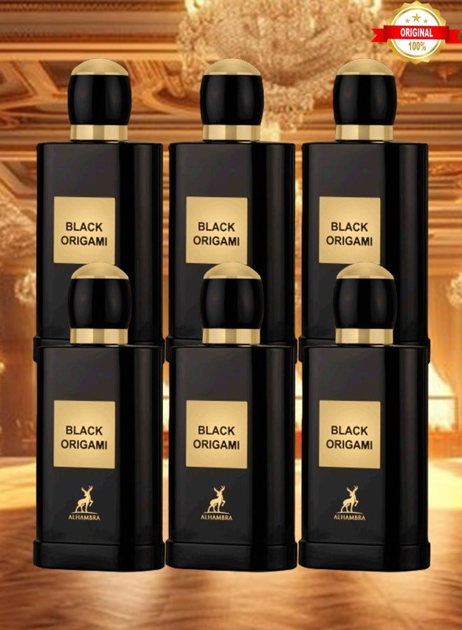 MAISON ALHAMBRA 6 Pieces Black Origami Perfume 100ml EDP - Image 1