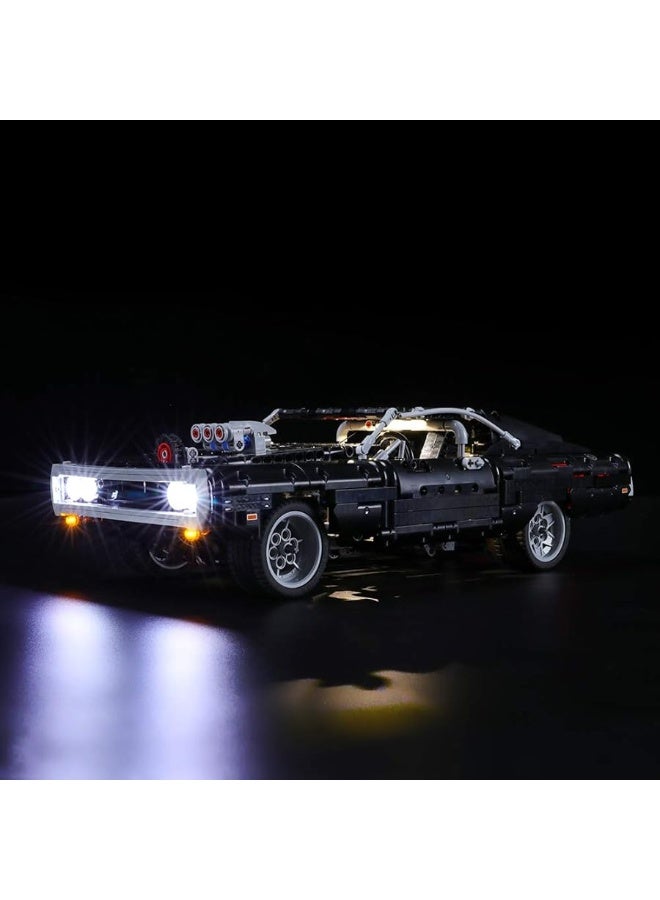 BRIKSMAX BRIKSMAX Led Lighting Kit for Technic Fast & Furious Domâ€™s Dodge Charger - Compatible with Lego 42111 Building Blocks Model- Not Include The Lego Set  - Image 4
