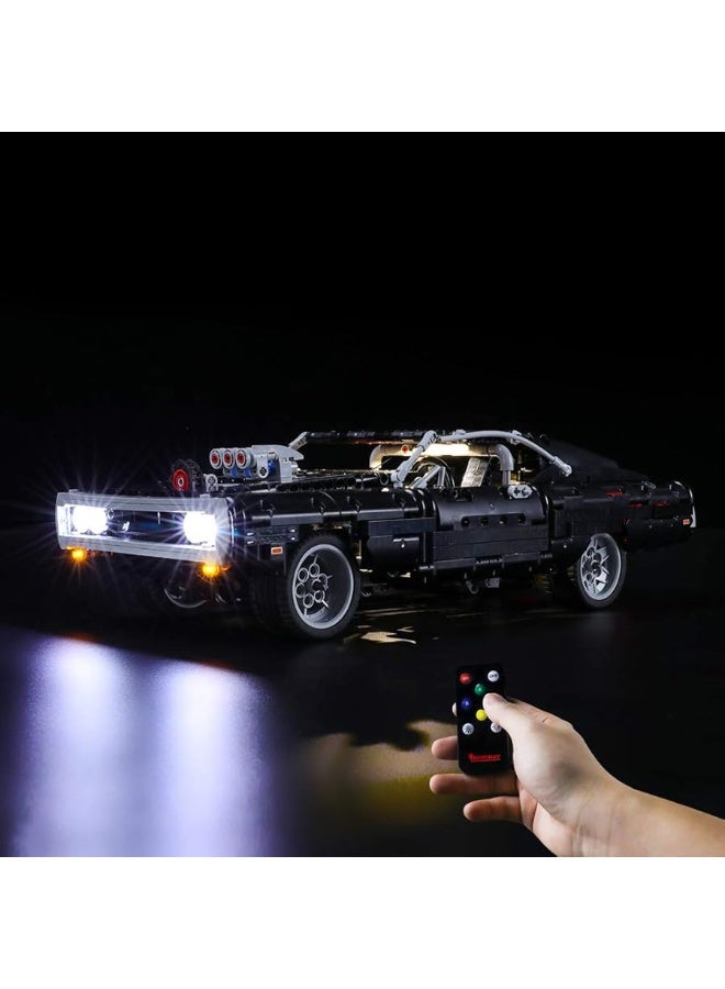 BRIKSMAX BRIKSMAX Led Lighting Kit for Technic Fast & Furious Domâ€™s Dodge Charger - Compatible with Lego 42111 Building Blocks Model- Not Include The Lego Set  - Image 5