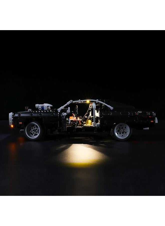 BRIKSMAX BRIKSMAX Led Lighting Kit for Technic Fast & Furious Domâ€™s Dodge Charger - Compatible with Lego 42111 Building Blocks Model- Not Include The Lego Set  - Image 3