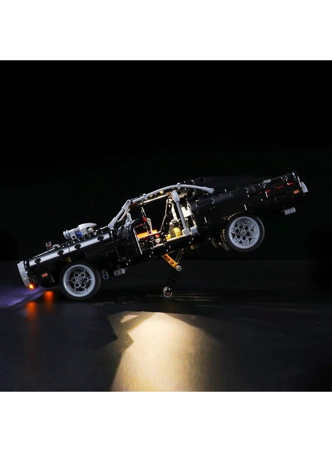 BRIKSMAX Led Lighting Kit for Technic Fast & Furious Domâ€™s Dodge Charger - Compatible with Lego 42111 Building Blocks Model- Not Include The Lego Set