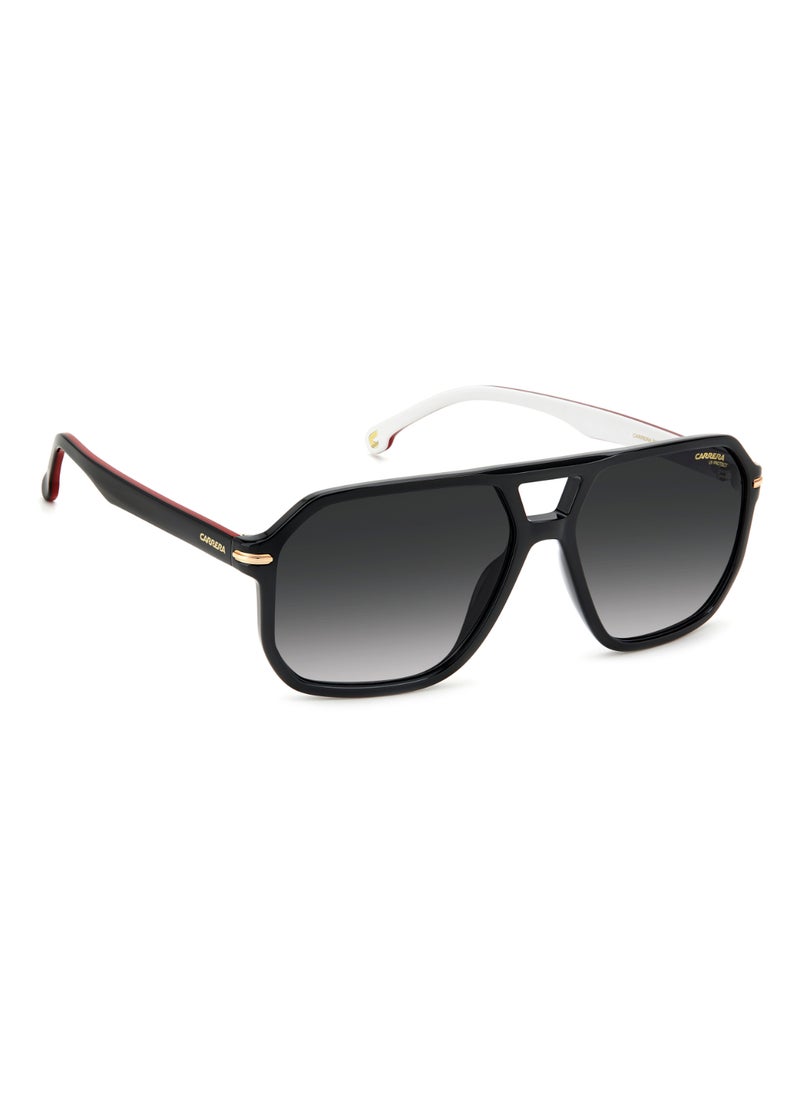 Carrera Men's Uv Protection Square Shape Acetate Sunglasses Carrera 302/S Grey 48 - Lens Size: 47.8 Mm - Str Blck S  - Image 2