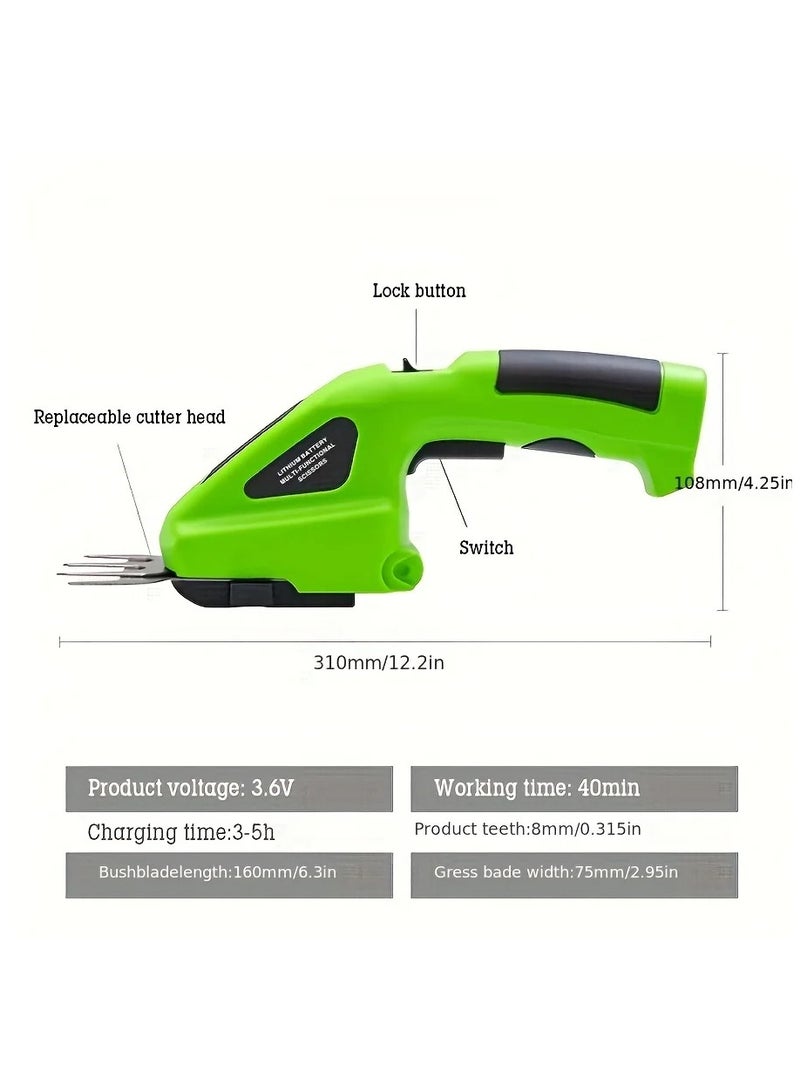 Generic 2-in-1 Electric Lawn Mower with Rechargeable Battery  - Image 4
