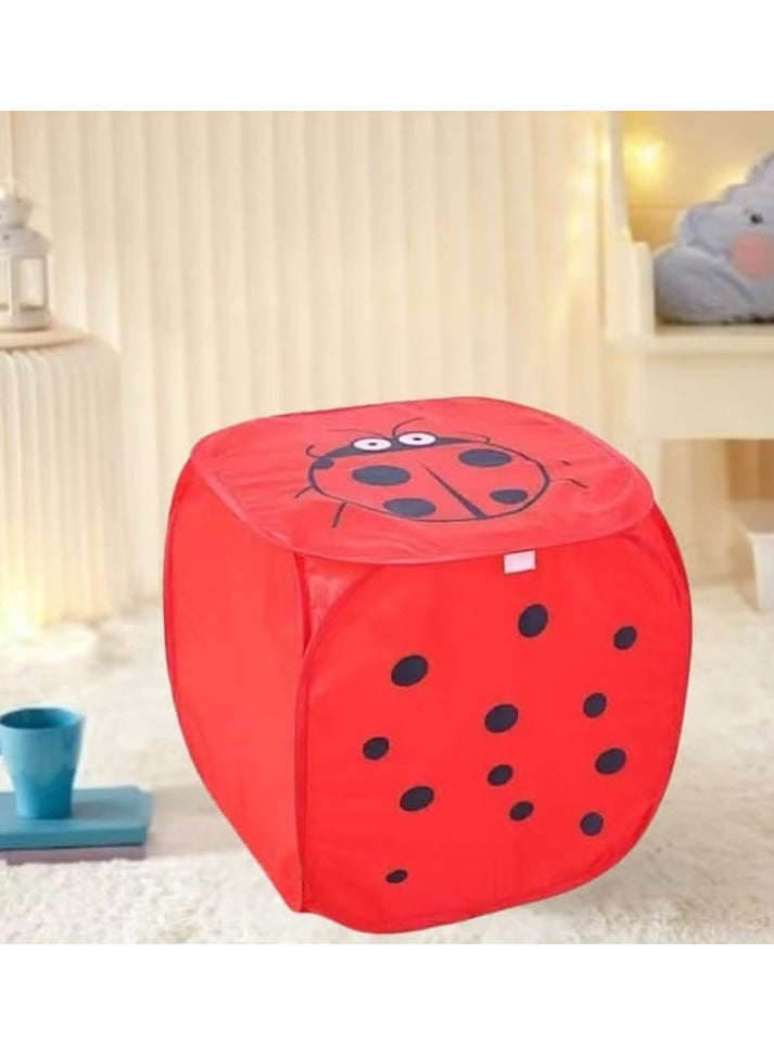 سلة تنظيم متعددة الوظائف قابلة للطي للعب والغسيل -احمر - Image 1