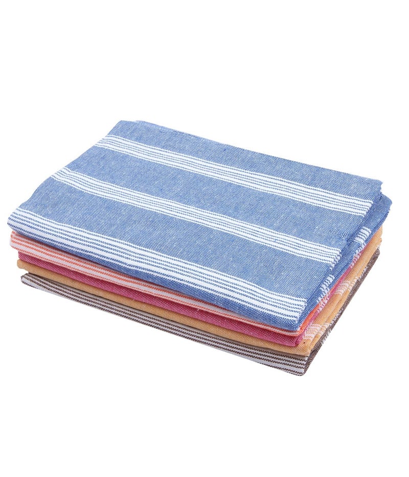 COMFORT WEAVE Cotton Bath Towels 250 GSM Multicolor(Set of 5, 31 X 62 Inch) - Image 5
