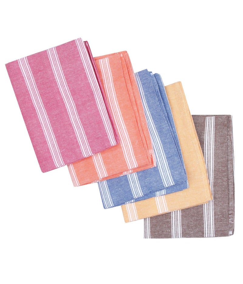 COMFORT WEAVE Cotton Bath Towels 250 GSM Multicolor(Set of 5, 31 X 62 Inch) - Image 3