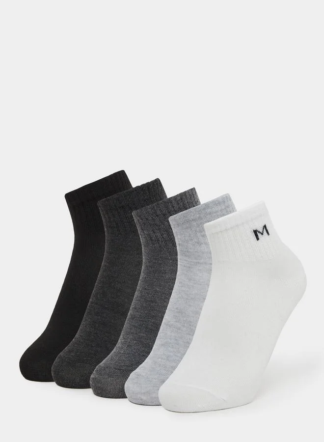 Styli Set of 3 - Ribbed Cuff Ankle Socks