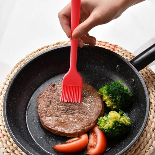 DecorTwist® Silicone Spatula Set 5-Piece | Heat Resistant, Non-Stick Cookware Safe Cooking and Baking Turner Spatulas for Cooking, Baking, Mixing Flexible, BPA-Free, Food Grade Kitchen Utensils (Red) - Image 5
