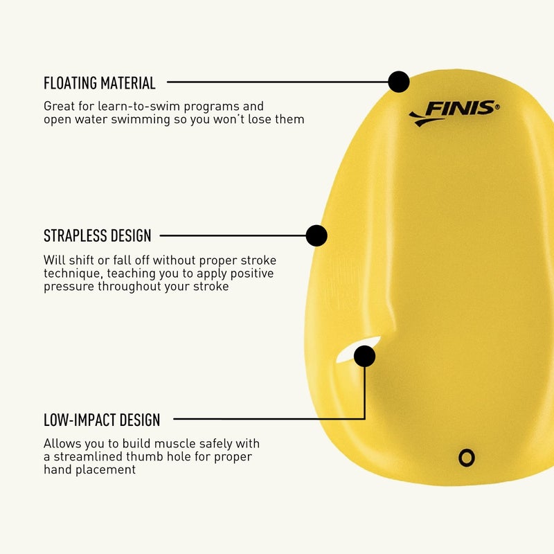 FINIS Agility Floating Swim Paddles - Strapless Design for Stroke Technique - Instant Feedback - Extra Small - Image 4