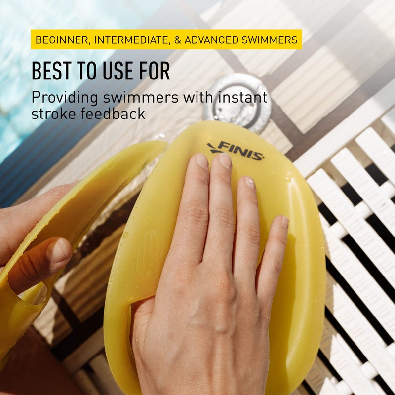 FINIS Agility Floating Swim Paddles - Strapless Design for Stroke Technique - Instant Feedback - Extra Small - Image 5